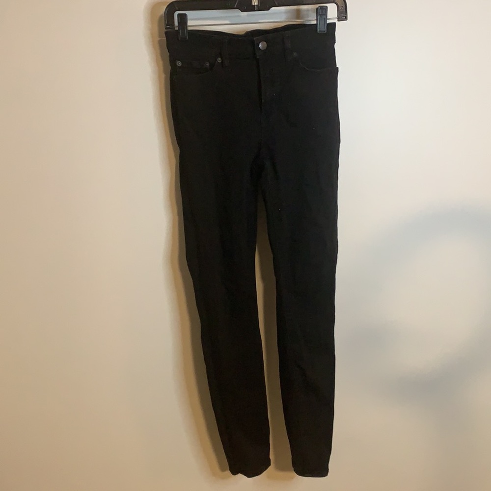J.Crew Stretch Black Skinny Leg Jean Size 26
